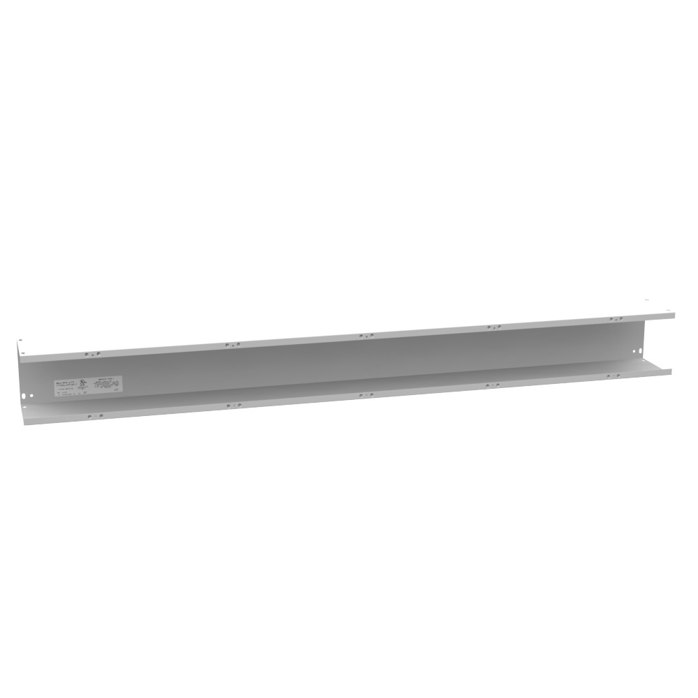 6x72x6 Hinge Cover Gutter Type 1 UL Listed Steel No Knockouts ANSI 61 Gray