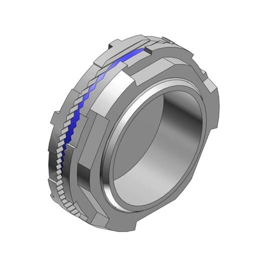 3/4 Inch Zinc Capoff with Thermoplastic Insulating Throat, Sealing Ring Nitrile (BUNA-N) for Use with Rigid/IMC Conduit