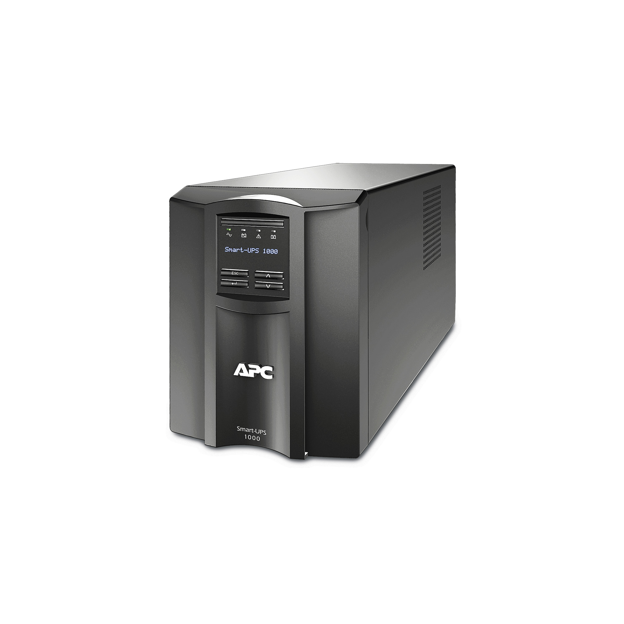 APC Smart-UPS, Line Interactive, 1000VA, Tower, 120V, 8x NEMA 5-15R outlets, SmartConnect Port+SmartSlot, AVR, LCD