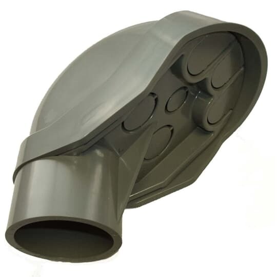 Service Entrance Cap, Size 1/2 Inch, Width 1.76 Inches, Material PVC, Color Gray, For use with Schedule 40 and 80 Conduit