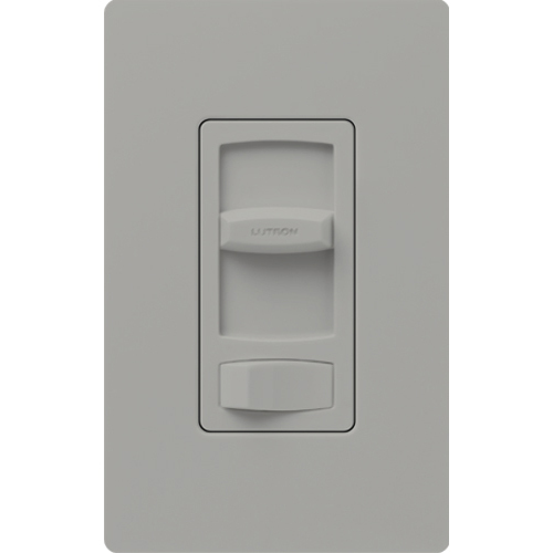 Skylark Contour Dimmer, Electronic Low-Voltage, 3-way/single-pole, 300W in gray