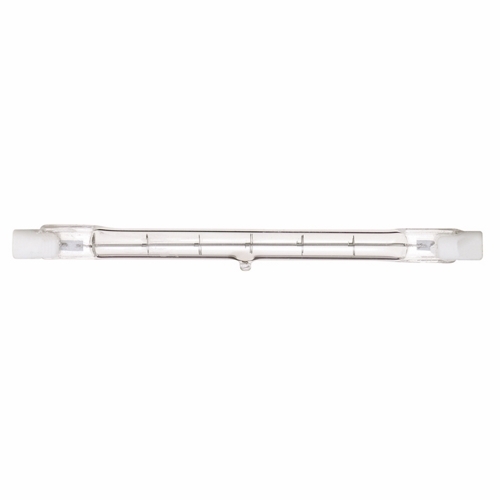 Halogen Double Ended Halogen Lamp, Designation: 200T3Q/CL, 120 V, 200 WTT, T3 Shape, R7s Double Ended Base, Clear, C-8 Filament, 1500 HR, Lumens: 3400 LM Initial, 4-11/16 IN Length, 3/8 IN Diameter