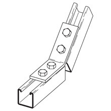 Eaton B-Line series open angle, 0.68" H x 6.78" L x 1.62" W, Steel, Electro-plated, 1/4" Gauge
