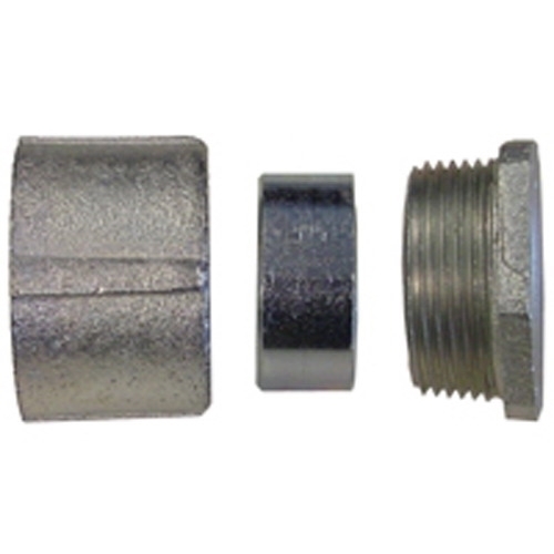 EC-300 3-Piece Concretetight Conduit Union, 3 in, 90 deg, Malleable Iron