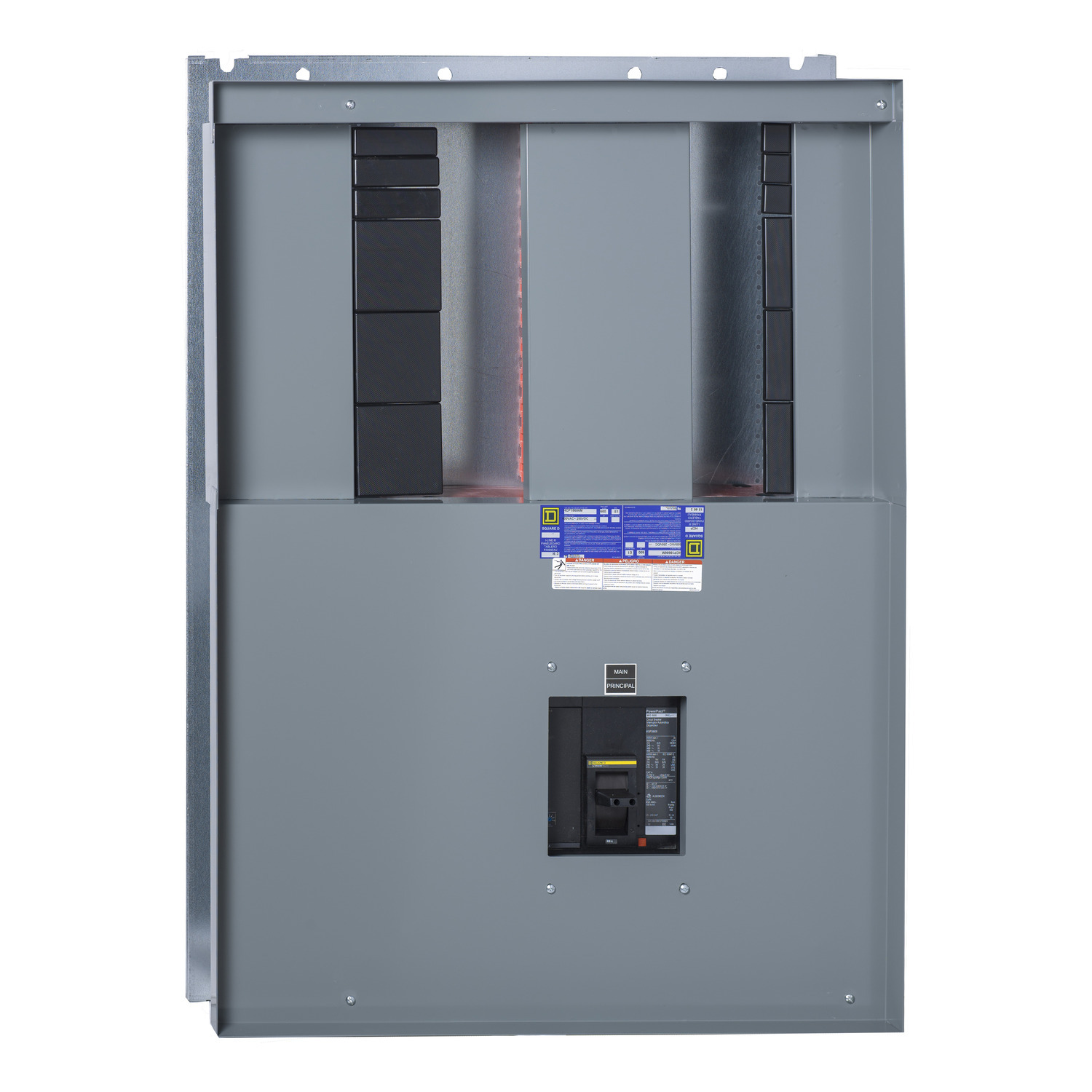 Interior, I-Line Panelboard, HCP, 600A, w/main breaker, 36in CB space, for 42in W x 68in H x 9.5in D box, Al bus