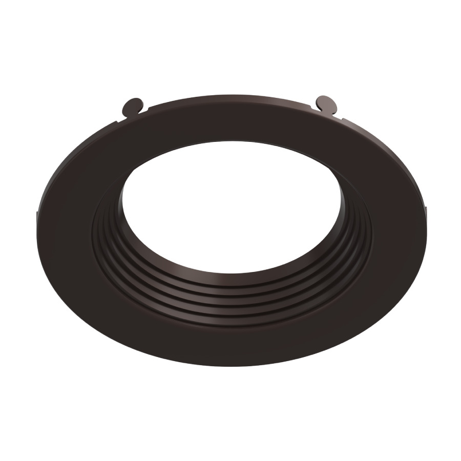Recessed Retrofit Downlight Trim 4 Inches Round Baffle Bronze