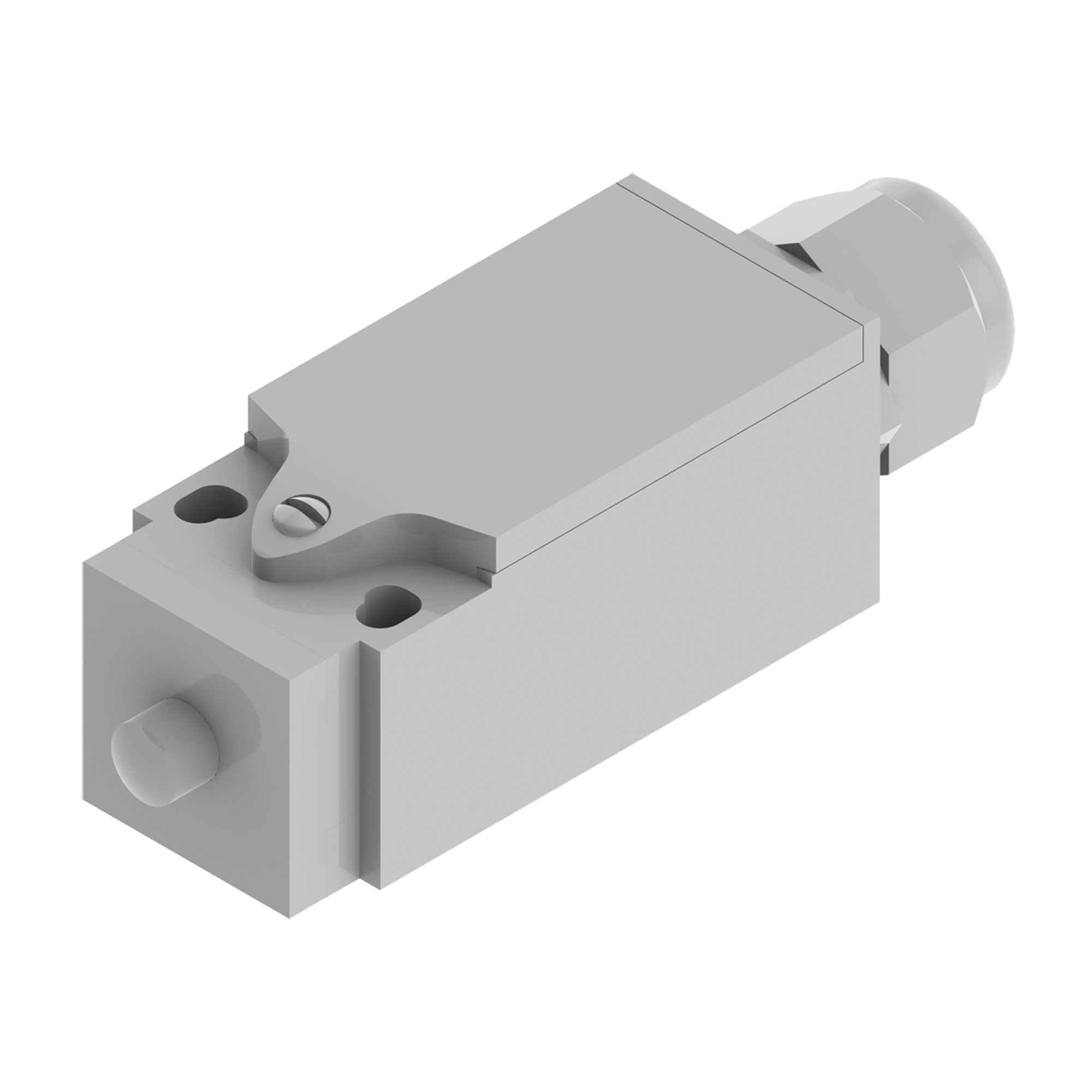 Touch-Safe UL Light Switch, PG11 Cable Gland Entry, Gray, Plastic