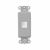 QuickPort Decora Insert, 1-Port, Grey