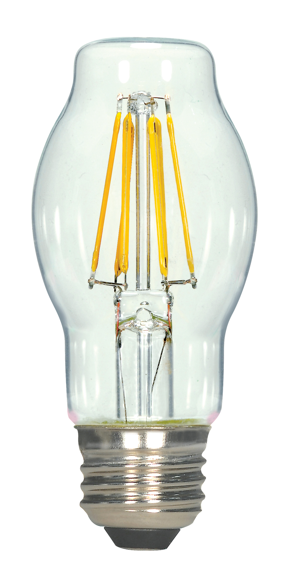 LED Filament, Designation: 6.5W BT15 Filament LED - Medium Base - 2700K - Clear - 120V