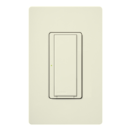 RadioRA 2 Switch, Multi-location/single-pole, neutral required, 120V/8A light or 1/4 HP motor/5.8A motor in biscuit