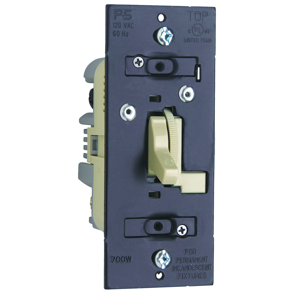 TradeMaster 700Watt Toggle Dimmer, Ivory