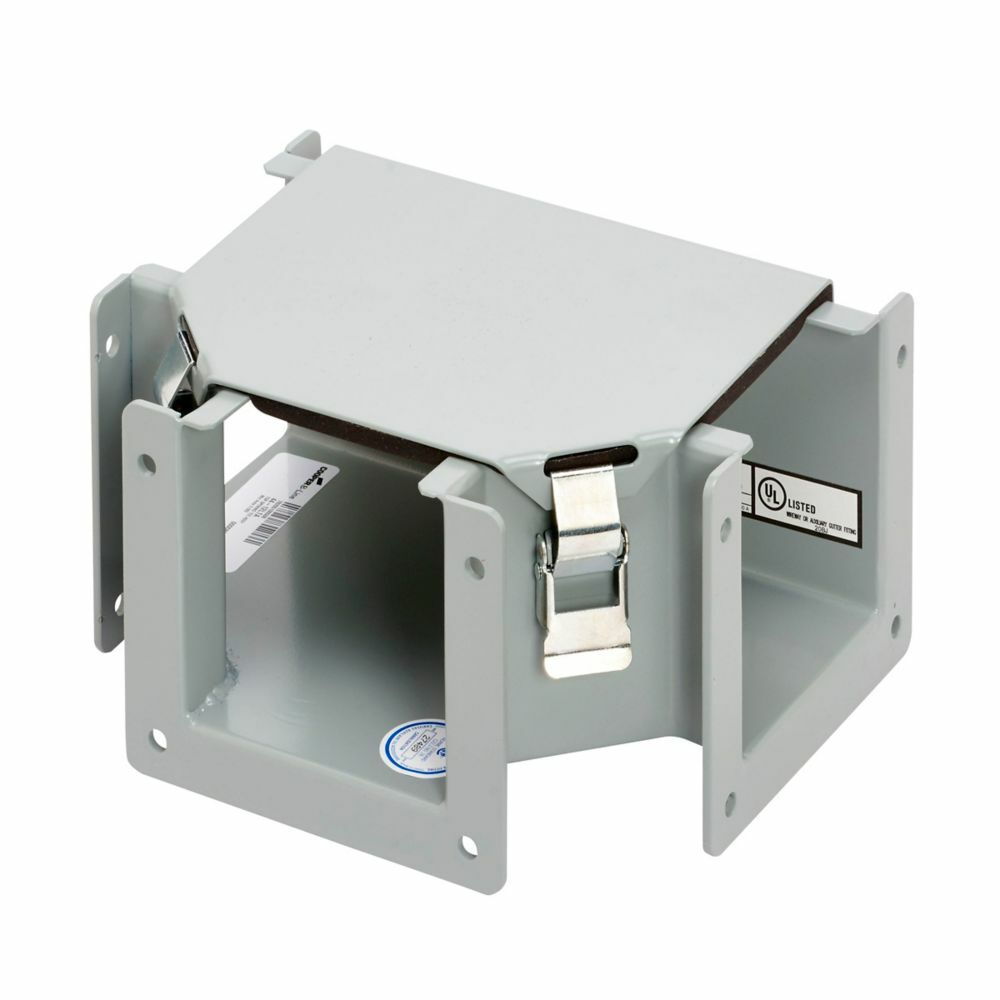 Eaton B-Line series wireway tee fitting, Includes (2) sealing plate kits, Top opening, Wireway tee fitting, NEMA 12, Steel, 8" X 8"