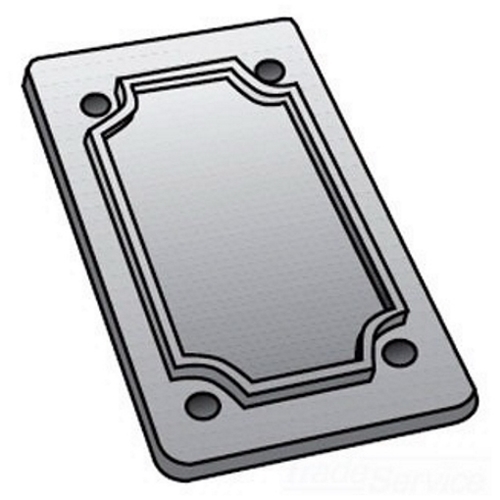 OZ-Gedney Type FS-1 Blank Flat Cast Device Box Cover, Cast Aluminum, Finish: Aluminum Enamel, Device Box Mounting, No, Third Party Certification: UL File Number E-18095, CSA 009795, Applicable Third Party Standards: UL 514A, CSA C22.2 No.18,