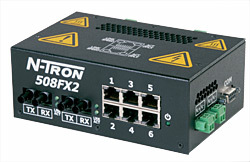 508FX2-A Process Control Ethernet Switch, ST 2km