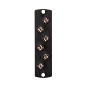 Injection Molded Adapter Plate, Opt- X 6-Pack ST All Fiber Type, 6-Fiber, Metal