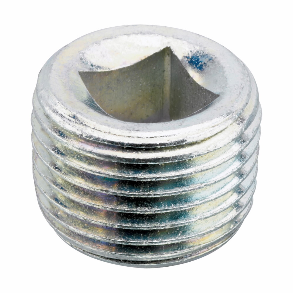 Eaton Crouse-Hinds series PLG conduit plug, Rigid/IMC, Cast iron, 2", Recessed