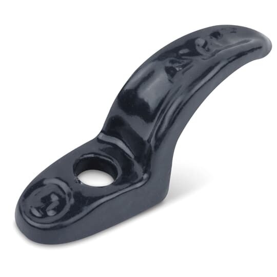 PVC Coated One Hole Pipe Strap, 1/2 Inch/16 Metric Pipe Size, Malleable Iron, Gray