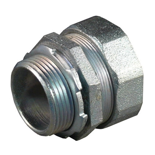 ST Series Straight Liquidtight Connector; 1-1/4 Inch, Malleable Iron, Chromate, Epoxy Powder Coat/Electro-Plated Zinc, Tapered NPT