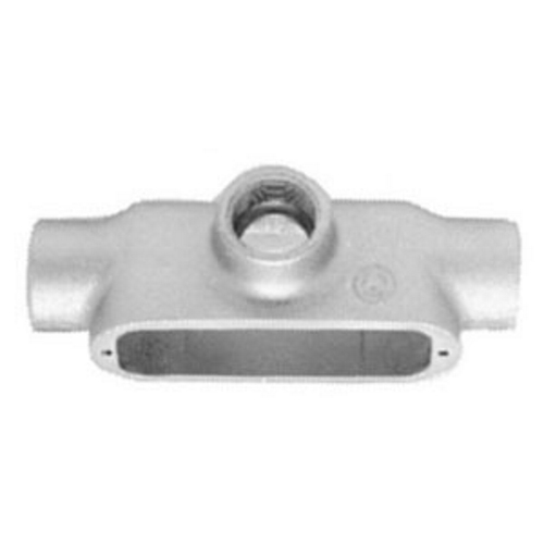 Conduit Outlet Body, Type T, 2-1/2 in Hub, 3 Hubs, 146 cu-in Capacity, Form 35 Form, NEMA FB-1 Enclosure, Tapered FNPT Connection, Surface Mounting, Malleable Iron, Triple Coated Finish, 3.88 in H Dimensions