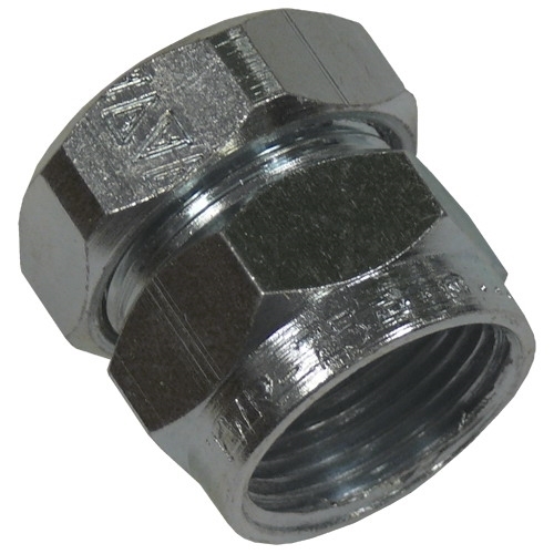 TWR-50 Conduit Combination Coupling, 1/2 in, For Use With EMT to Rigid Metal Conduit, Steel, Zinc Plated