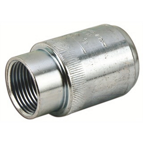 Conduit Union, Dust-Ignitionproof Explosionproof Standard, Series: UNF, 1/2 in, For Use With: IMC/Threaded Rigid Metallic Conduit, Steel, Zinc Electroplated, 1.19 in OD x 2.94 in L