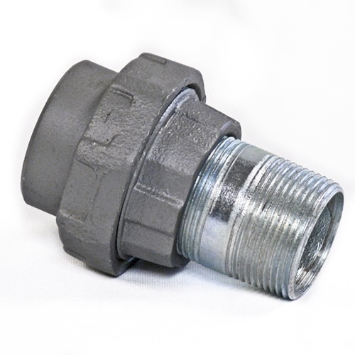 Rigid/IMC Conduit Union, 3 inch, Malleable Iron, Male x Female