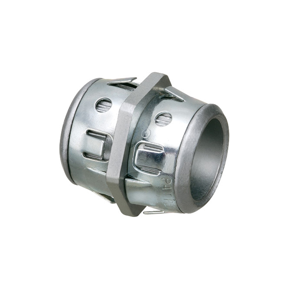 1/2" Box to Box connecter, zinc die-cast with two snaptite rings.