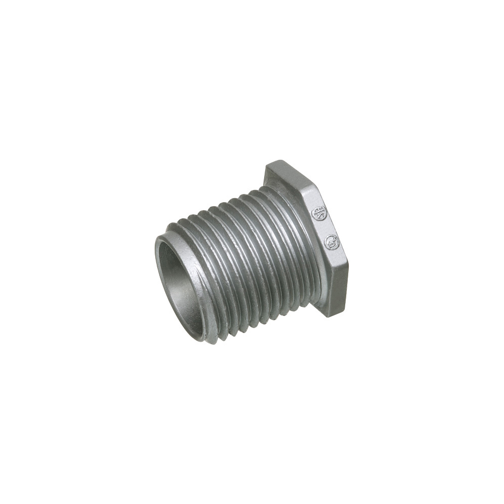 1" Conduit nipple, zinc die-cast, Provides burr free entrance into the box. Trade Name - Chase Nipple. Longer Chase Nipple