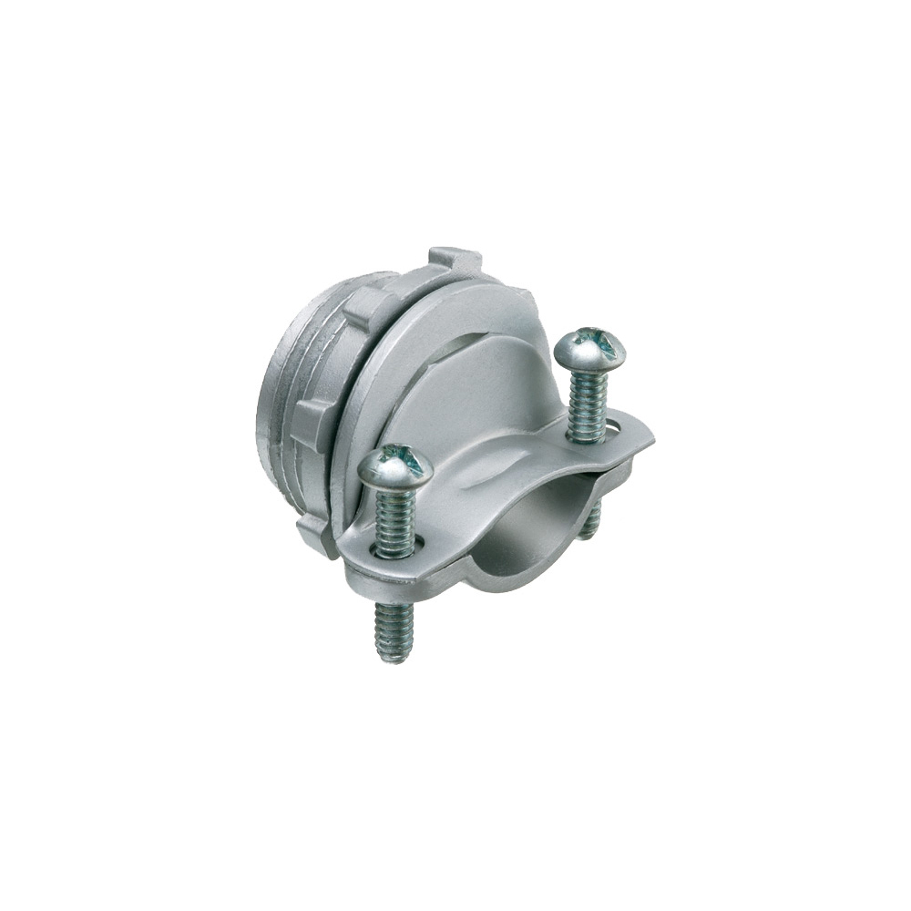 Zinc die-cast, 1" service entrance round cable connector