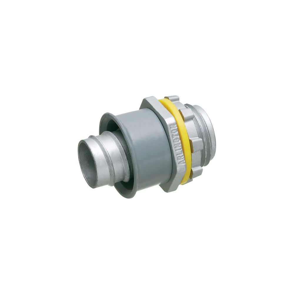 One piece screw in liquid tight connector for use with metallic or non mettalic conduit. Type B only. 3/4" trade size.