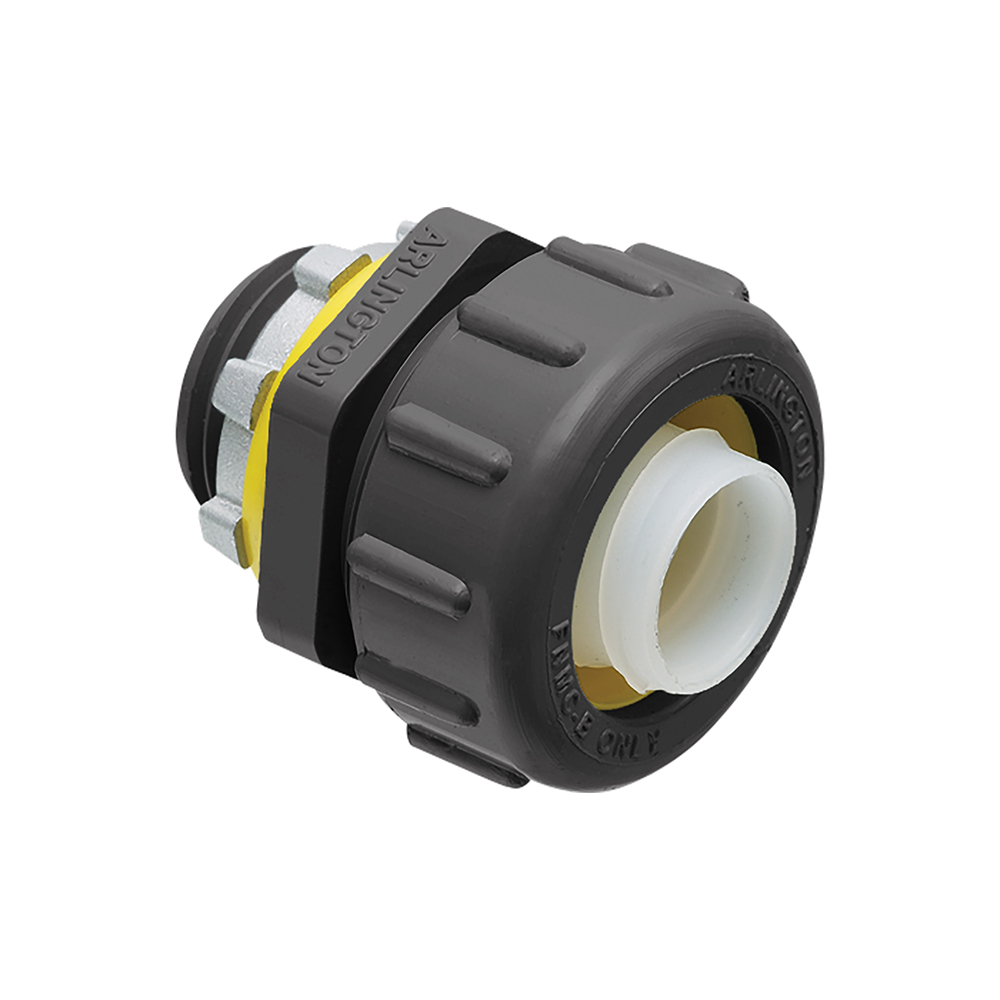 Non Metallic straight connector for use with non metallic liquid tight conduit type B only. 1" Trade Size. Color Black.