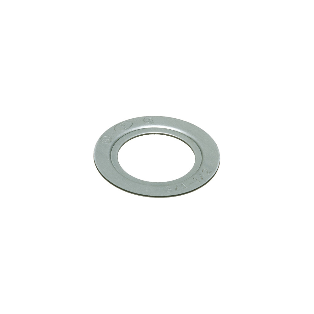 Reducing Washer, Plated Steel. Reduces 1" knockout to 3/4" knockout.