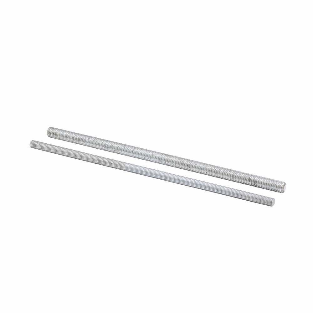 Eaton B-Line series all threaded rod, 120" H x 0.375" D, Steel, 730 Lbs load cap,16" thread length