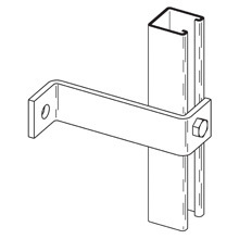 TWO HOLE Z-SPT, 8", ZN PLTD