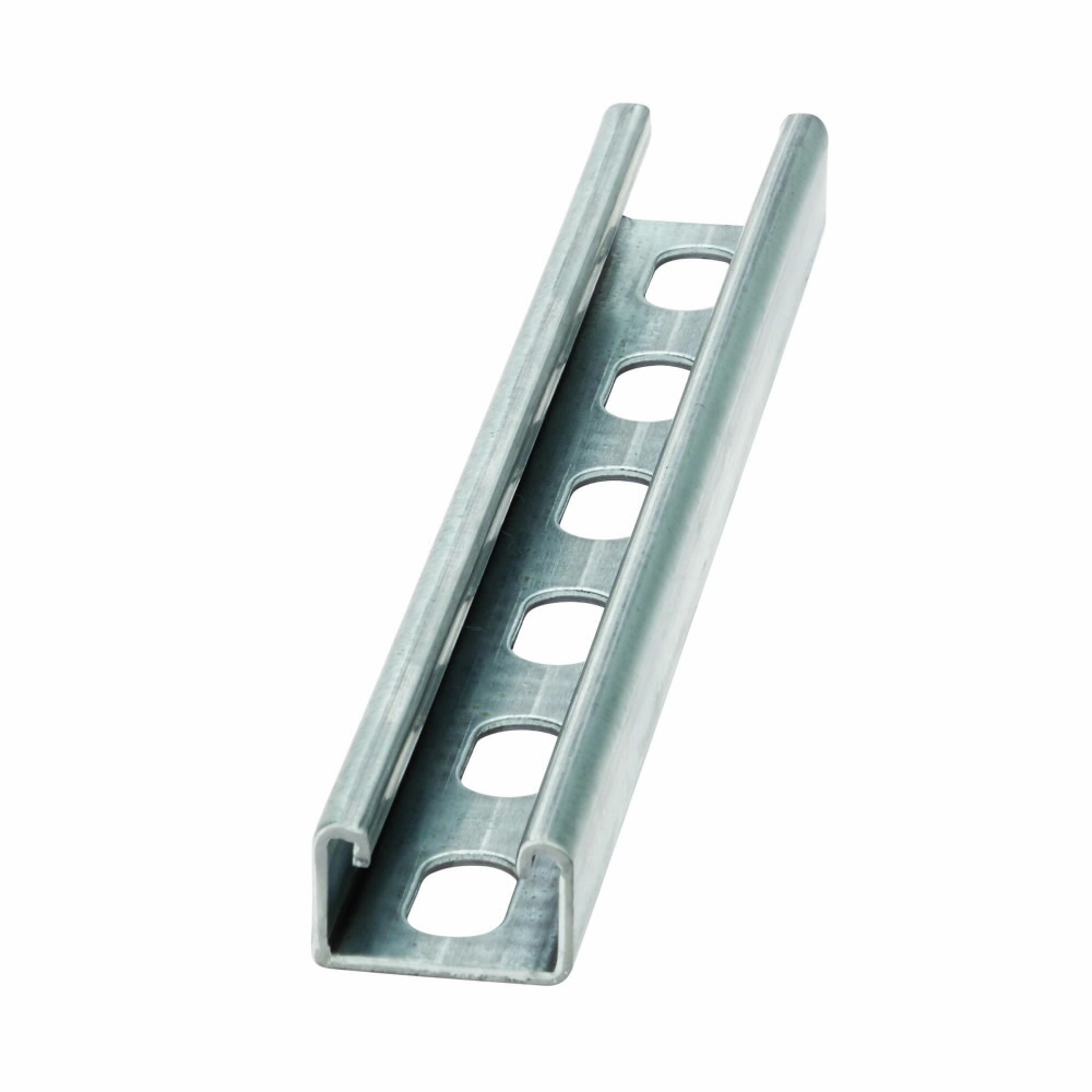 CHNL, 1" X 1 5/8", 9/16" X 1 1/8" SLOTTED HOLES, 12 GA, 120"
