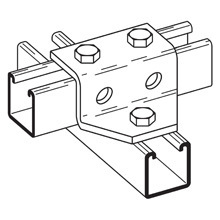 FIVE HOLE GUSSETTED Z-SPT, ZN PLTD