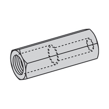 REDUCER ROD COUPLING, 3/4"-10 & 5/8"-11, 1 1/2" LEN