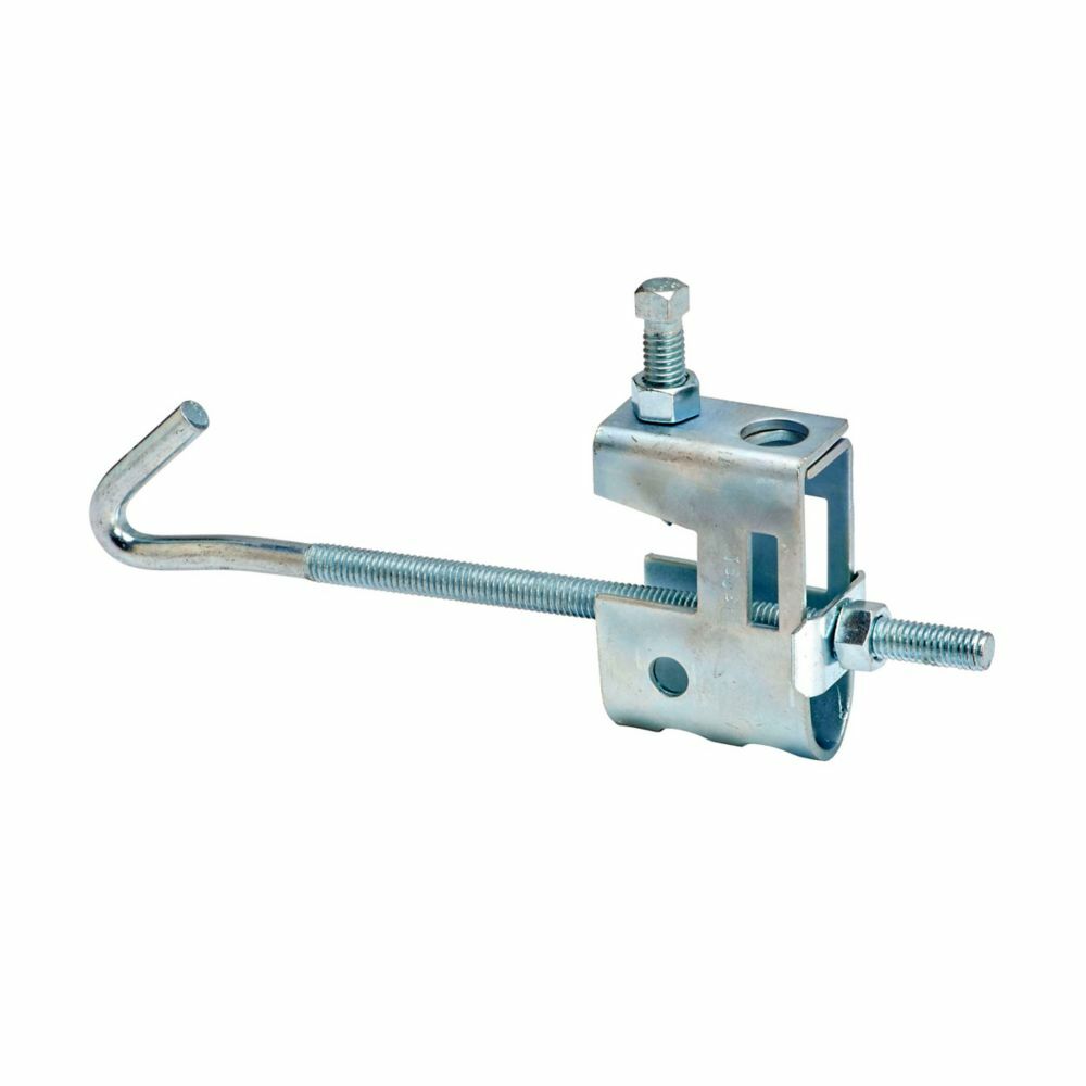 Eaton B-Line series beam clamp assembly, 3" H x 2" L x 2" W, 300 Lb load cap, 0.75" beam thickness
