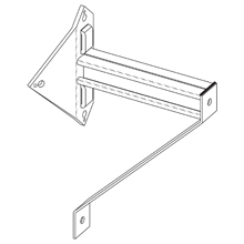 UTILITY POLE BRKT, 24" DEPTH, HD GLVD