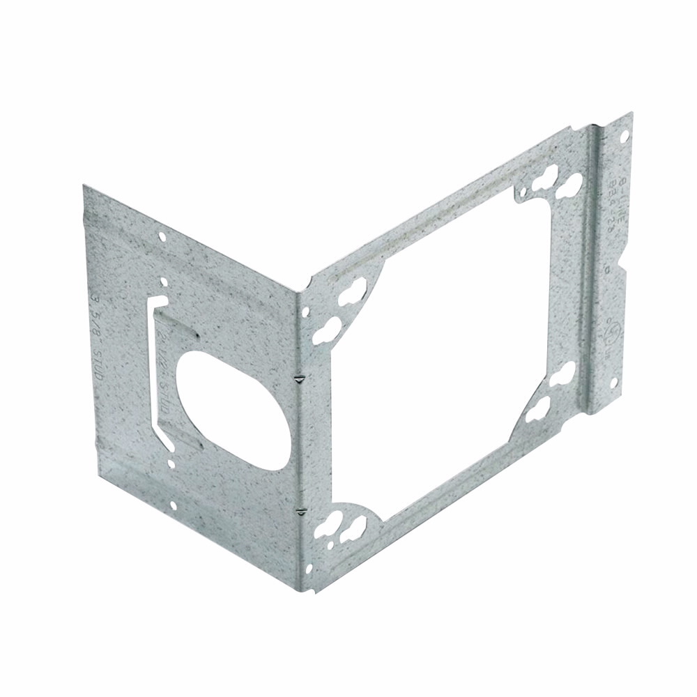 Eaton B-Line series box support fasteners, Wall studs, 1" Height, 1" Length, 1" Width, 0.137lbs, Metal stud size: 3.63", 2.5", Box support brackets, Pre-galvanized