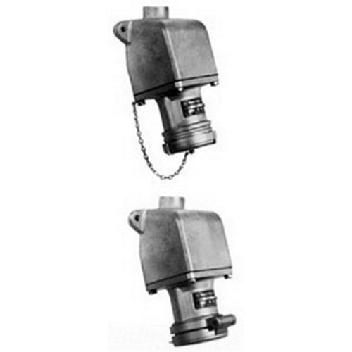 4-Pole Pin & Sleeve Receptacle with AEE Mounting Box, 600 VAC, 250 VDC, 30 A, 4-Wire