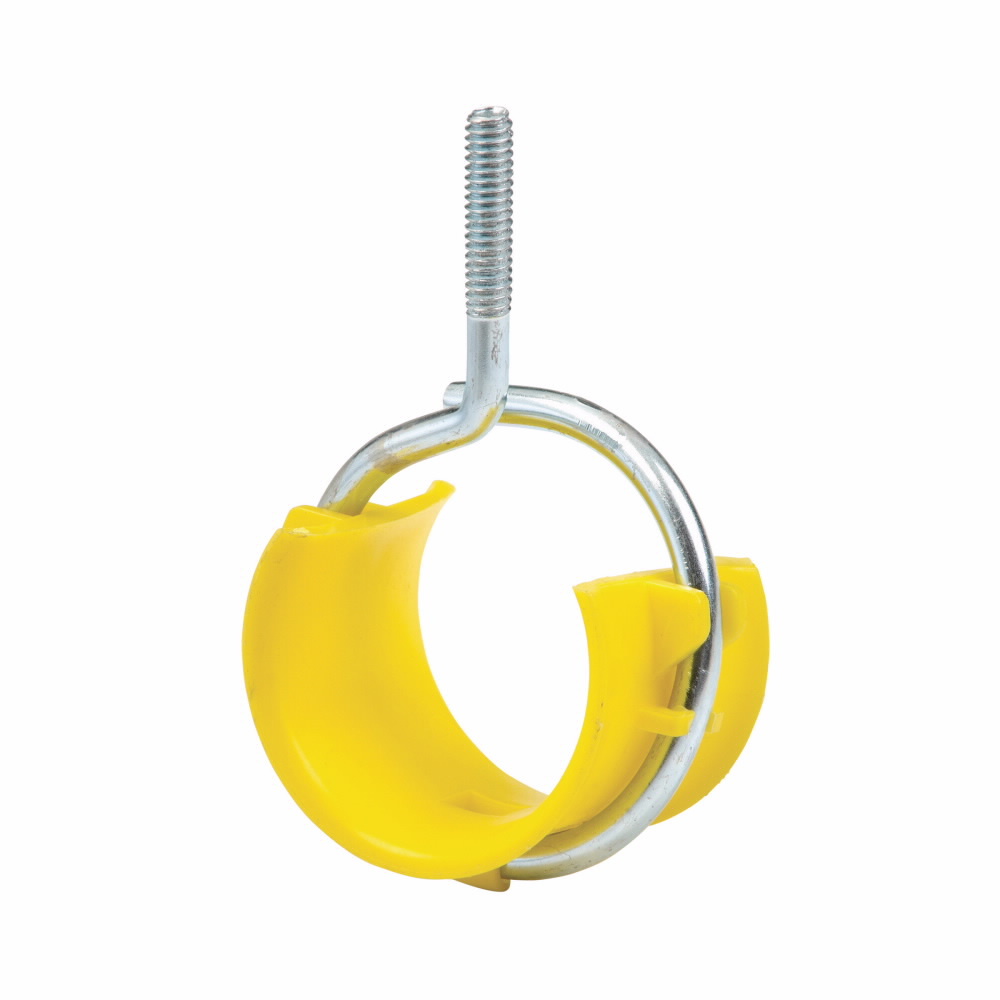 Eaton B-Line series datacomm and low voltage support fasteners, Yellow, Plastic with steel hook, 2", 1/4"-20" x 7/8", Used for (BU-9-12, BC 1, BW2, BC442, BH4-F3)