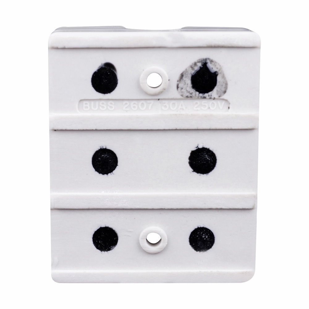 Eaton Bussmann series fuse block, Fuse block, 0.10-30 A, Porcelain, 250 V