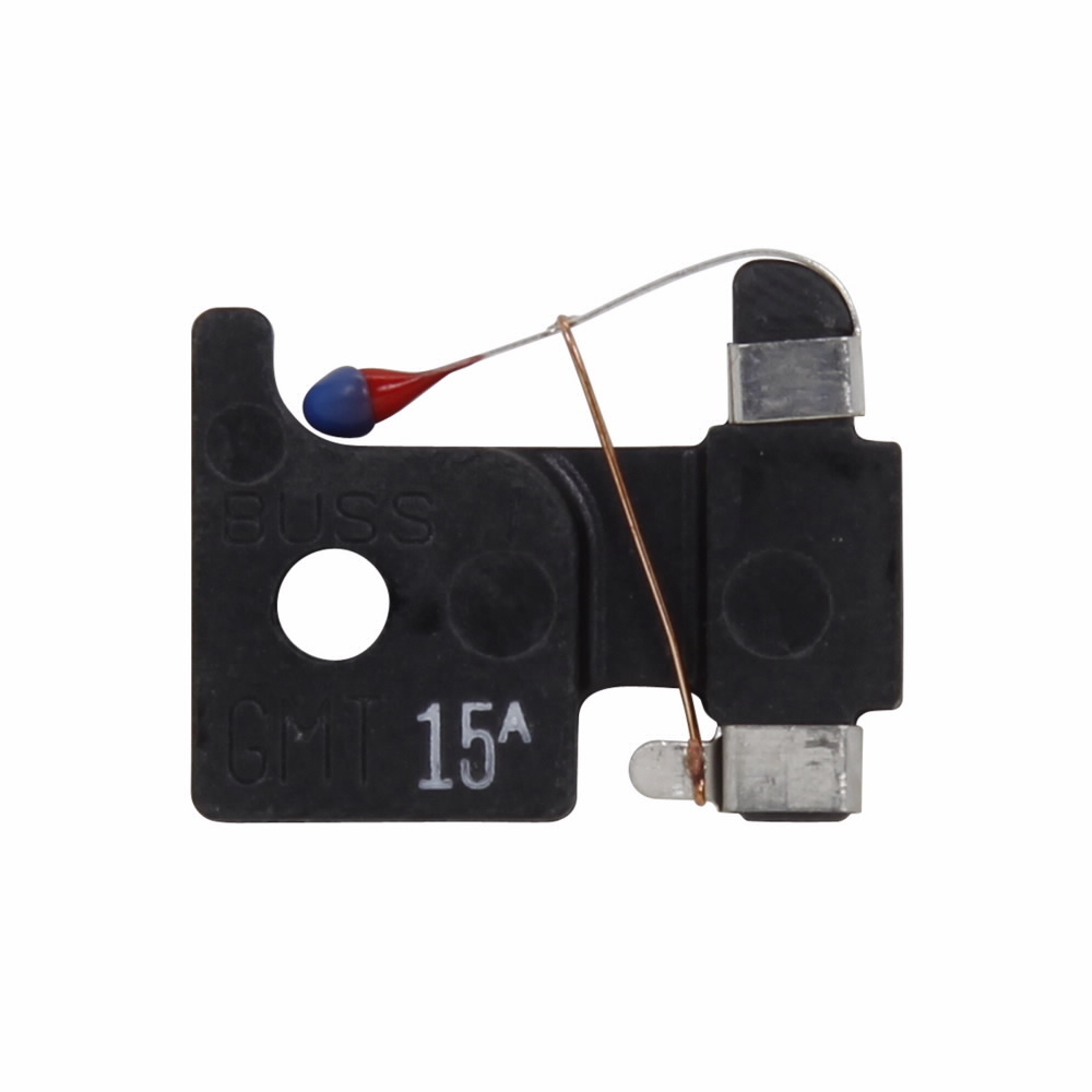 Eaton Bussmann series GMT telecommunication fuse, 125 Vac, 60 Vdc, 7-1/2A, 300 AIC at 125 Vac, 450 AIC at 60 Vdc, Non Indicating, Fast-acting, Thermoplastic, Tin-plated beryllium copper terminal