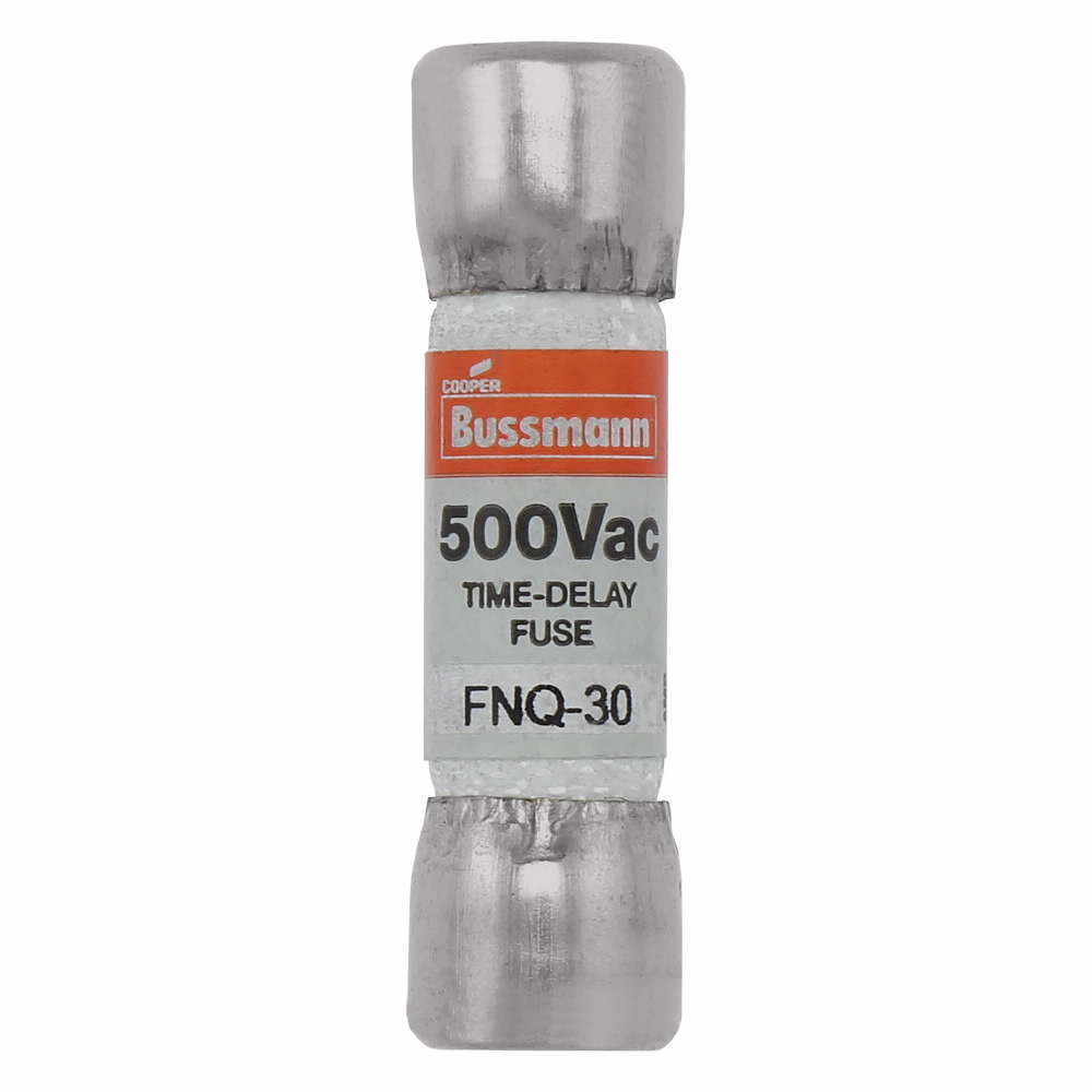 Eaton Bussmann series FNQ fuse, Time-delay Midget fuse, Motor control transformers, circuits with in-rush currents, 2.25 A, Non-indicating, Ferrule end x ferrule end, 10 kAIC at 500 Vac, Nickel-plated bronze endcap, Standard, 500 V