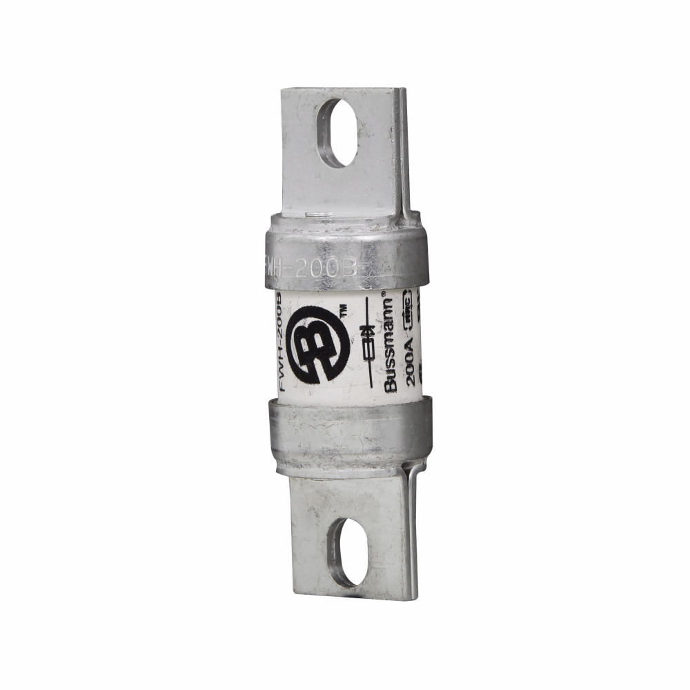 Eaton Bussmann series FWH high speed fuse, 1000 Vac, 800 Vdc, 175A, 200 kAIC at 1000 Vac, 50 kAIC at 500 Vdc, None, High speed fuse, Blade end X blade end, Stud
