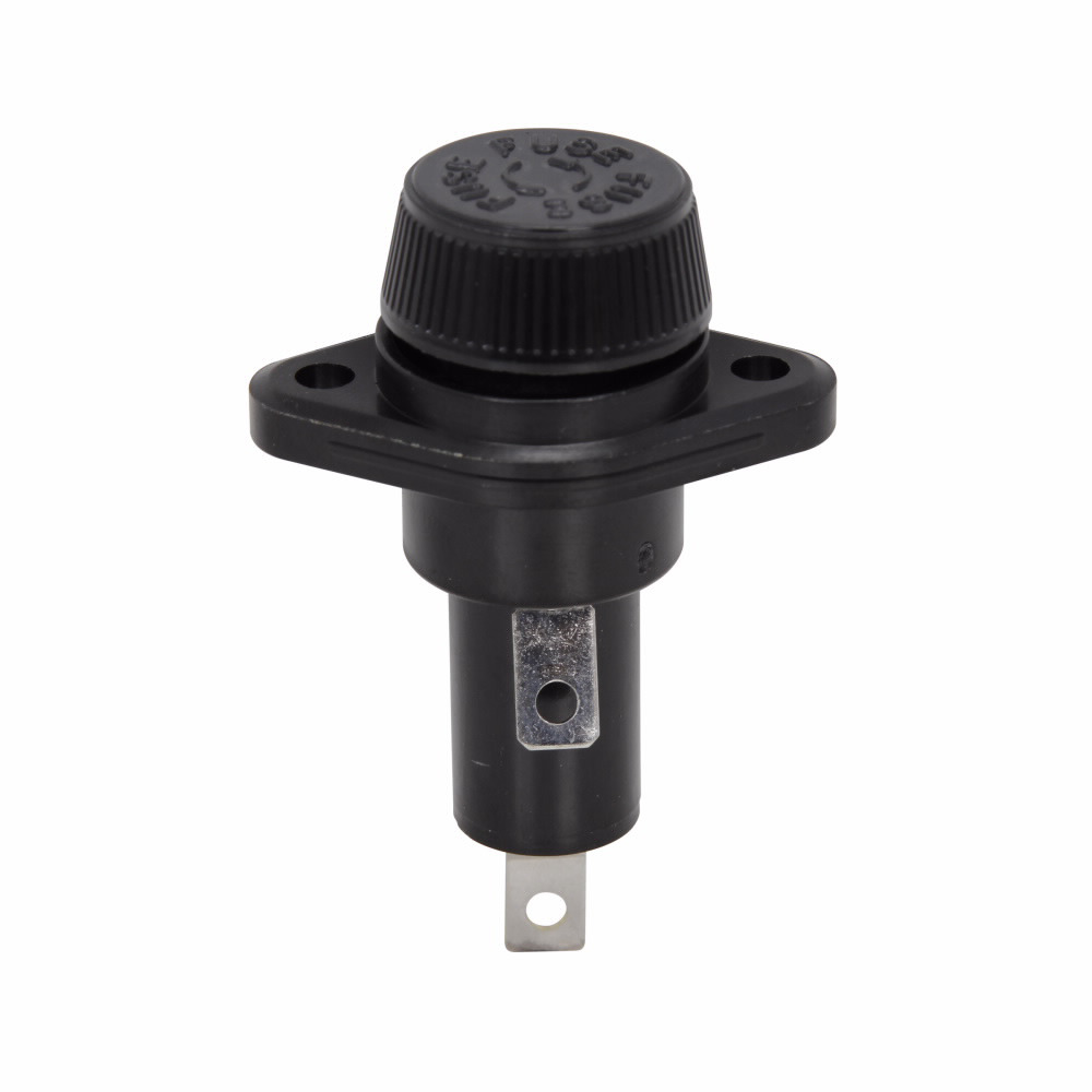 Eaton Bussmann series HPS panel mount fuse holder, 600V, 20A, 1/4 In Quick Connect Terminal