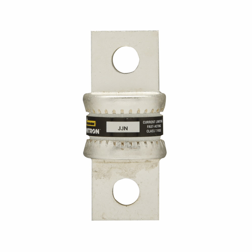Eaton Bussmann series JJN fuse, Current-limiting very fast acting fuse, VFD line protection, 150 A, Class T, Non-indicating, Bolted blade end x bolted blade end, 20 kAIC at 160 Vdc,200 kAIC at 300 V, Standard, 1, 300 V, 160 Vdc