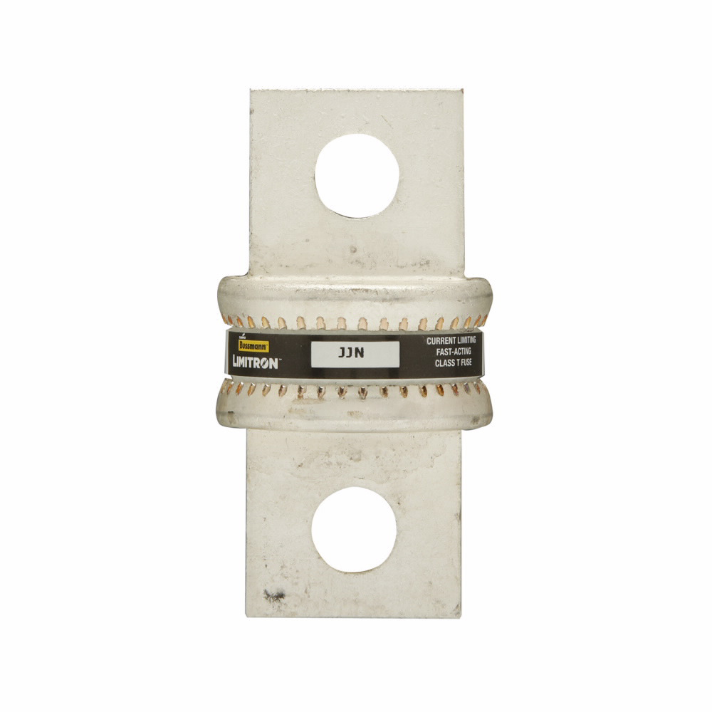 Eaton Bussmann series JJN fuse, Current-limiting very fast acting fuse, VFD line protection, 600 A, Class T, Non-indicating, Bolted blade end x bolted blade end, 20 kAIC at 160 Vdc,200 kAIC at 300 V, Standard, 1, 300 V, 160 Vdc