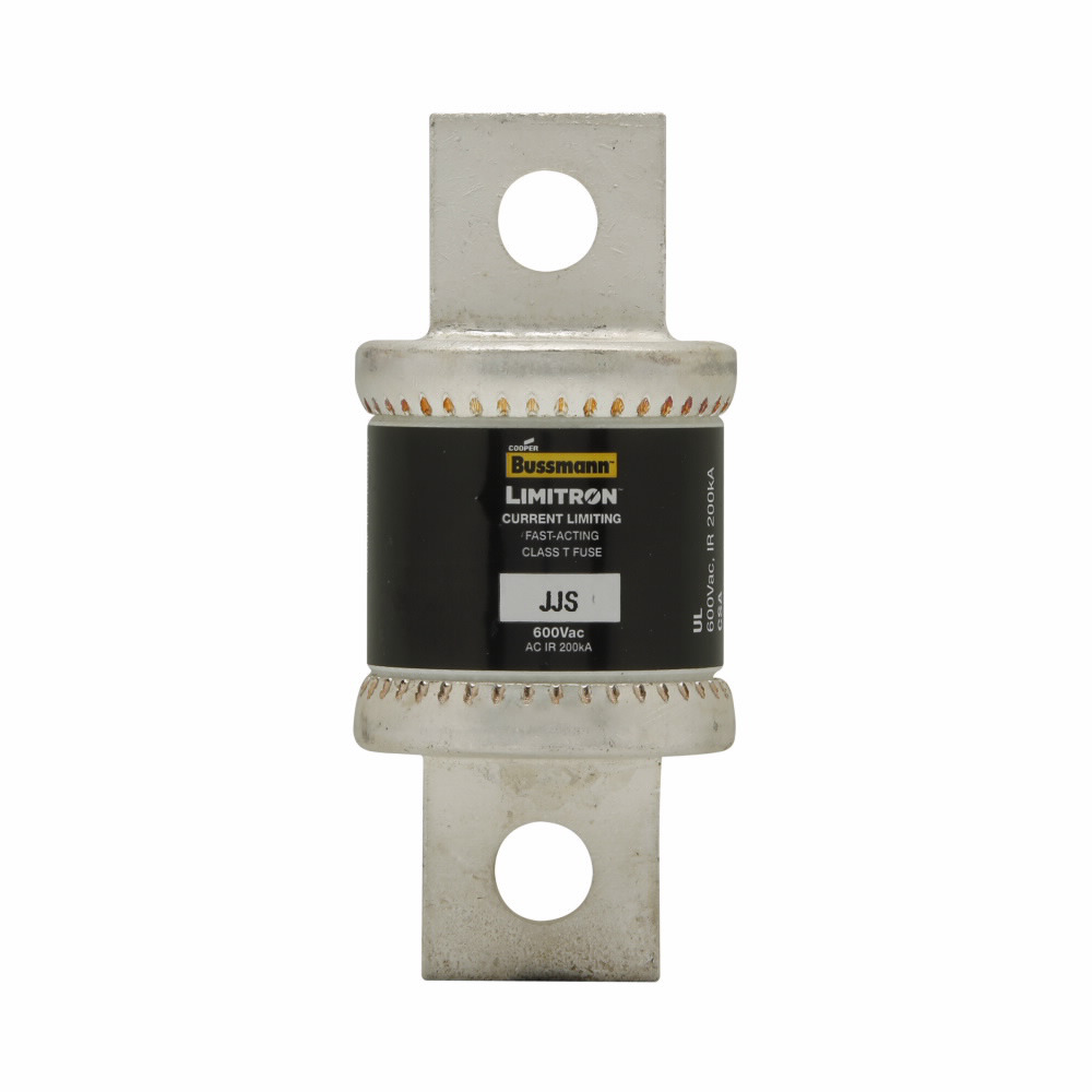 Eaton Bussmann series JJS fuse, Current-limiting very fast acting fuse, Small footprint, VFD line protection, 350 A, Class T, Non-indicating, Bolted blade end x bolted blade end, 200 kAIC at 600 V, Standard, 1, 600 V